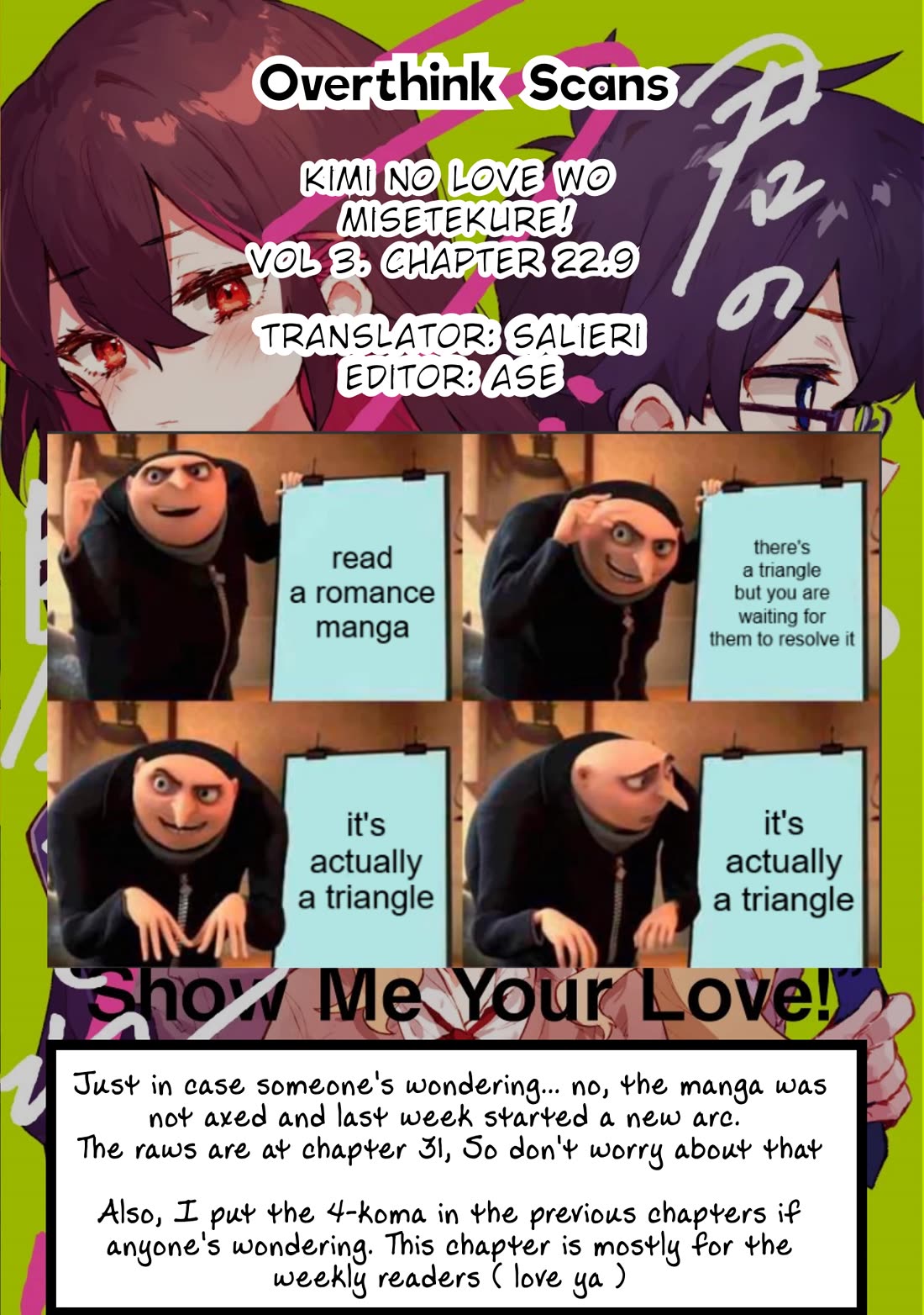 Show Me Your Love! Chapter 22.9 page 9 - Chapter 22.9: Bonus Chapter