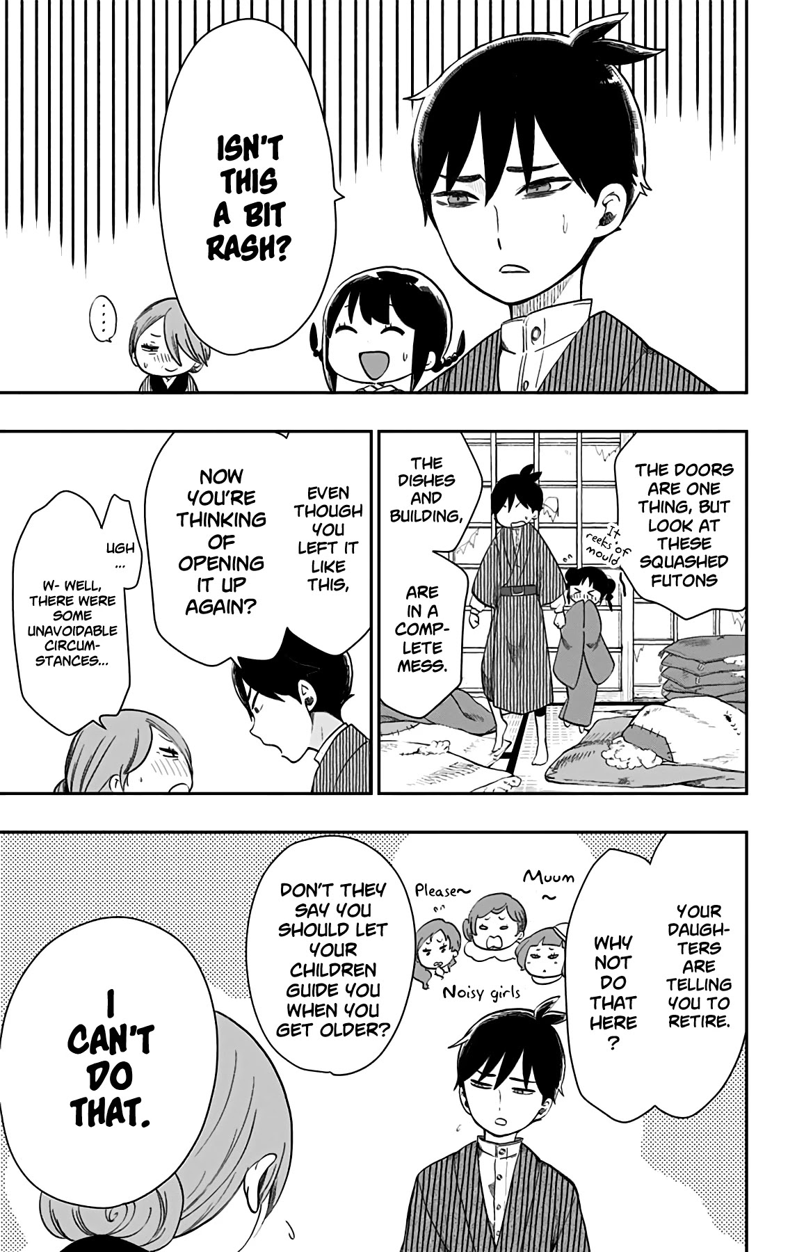 Showa Maiden Fairytale Chapter 29 page 6 - Chapter 29: Uproar at the lodging ②