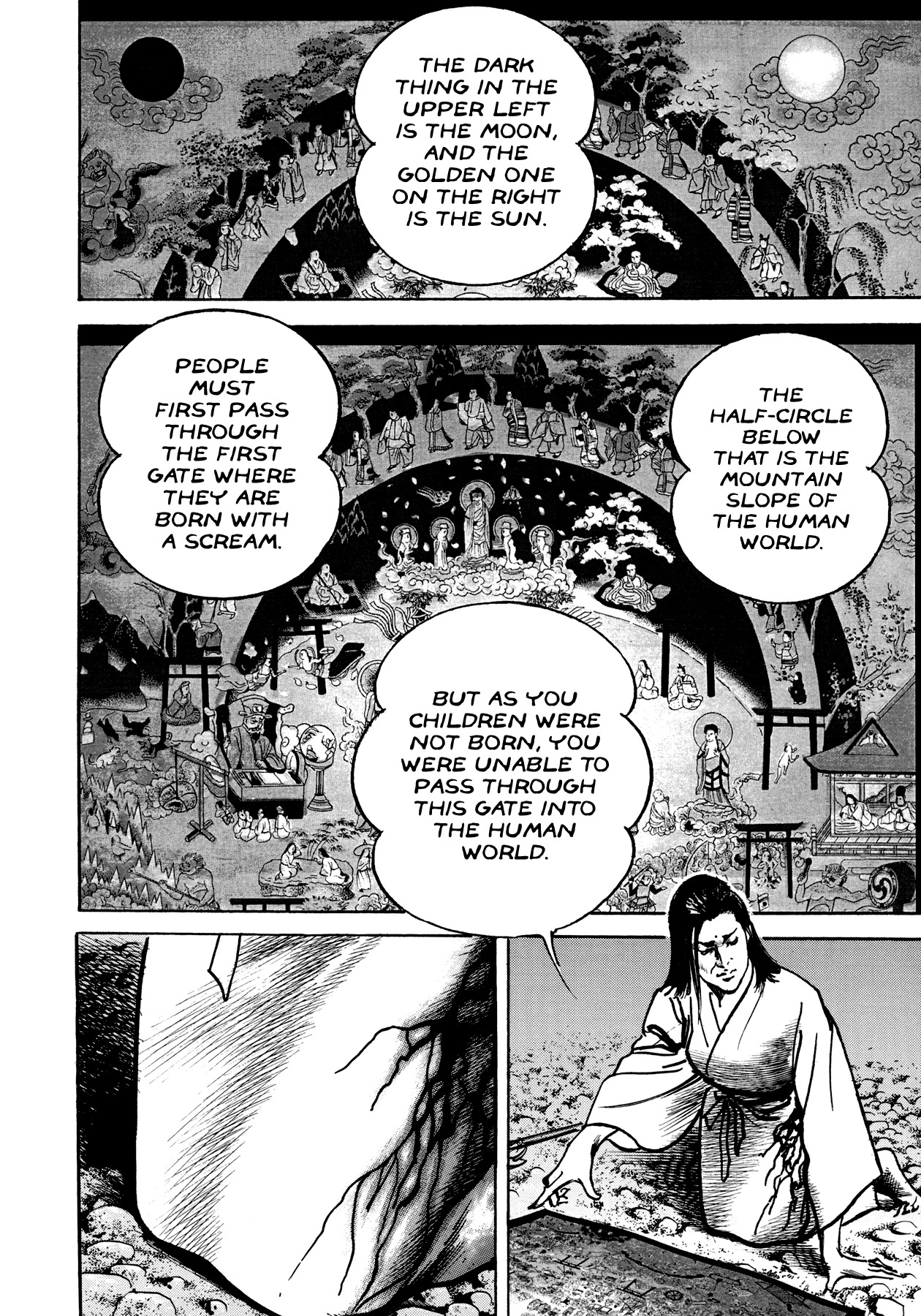 Shura Yukihime Gaiden Chapter 3 page 14 - Chapter 3: The Naked Blade Spins on a Pinwheel, the Children's Limbo is the Moon over Mui - Part 2
