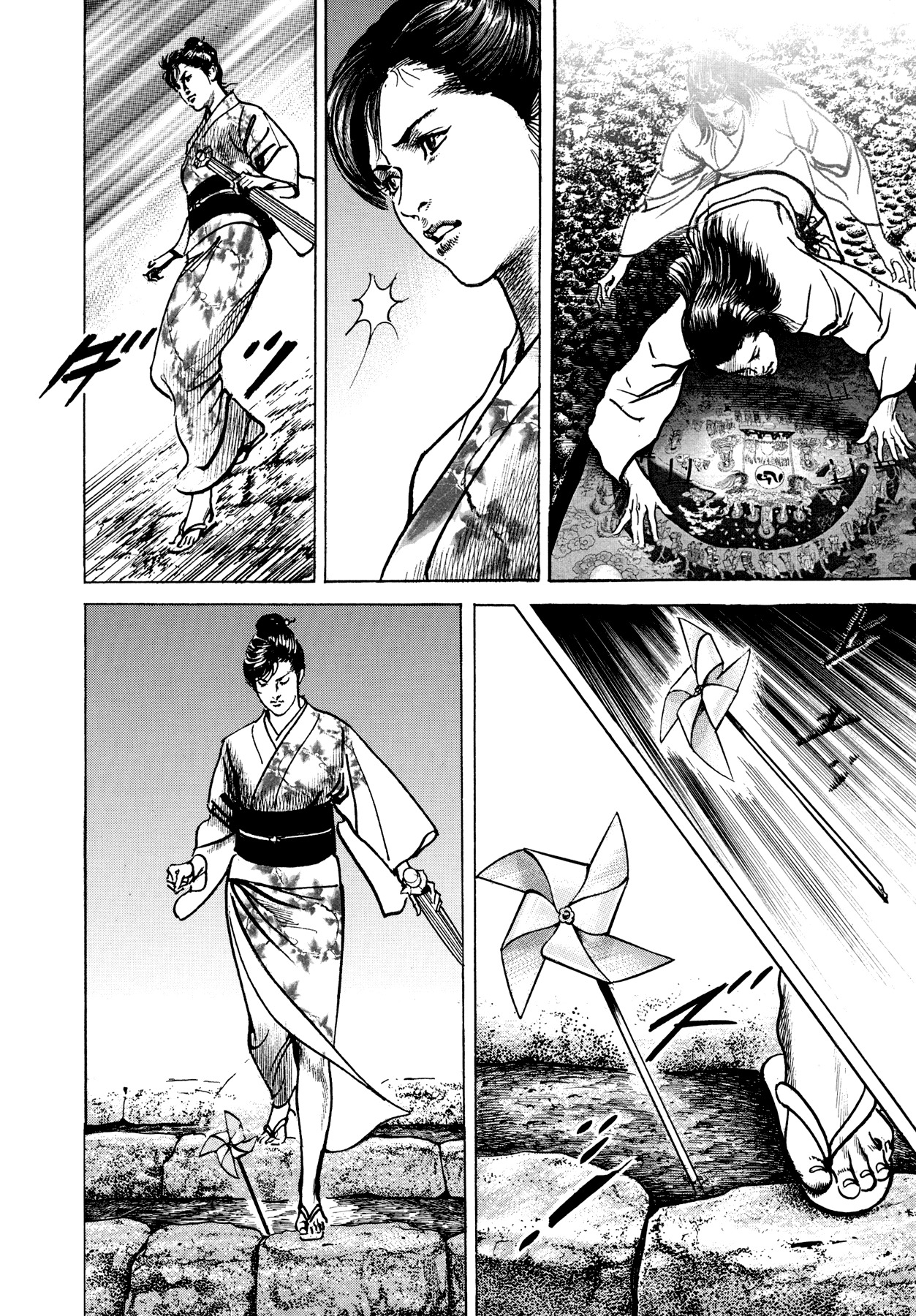 Shura Yukihime Gaiden Chapter 3 page 18 - Chapter 3: The Naked Blade Spins on a Pinwheel, the Children's Limbo is the Moon over Mui - Part 2