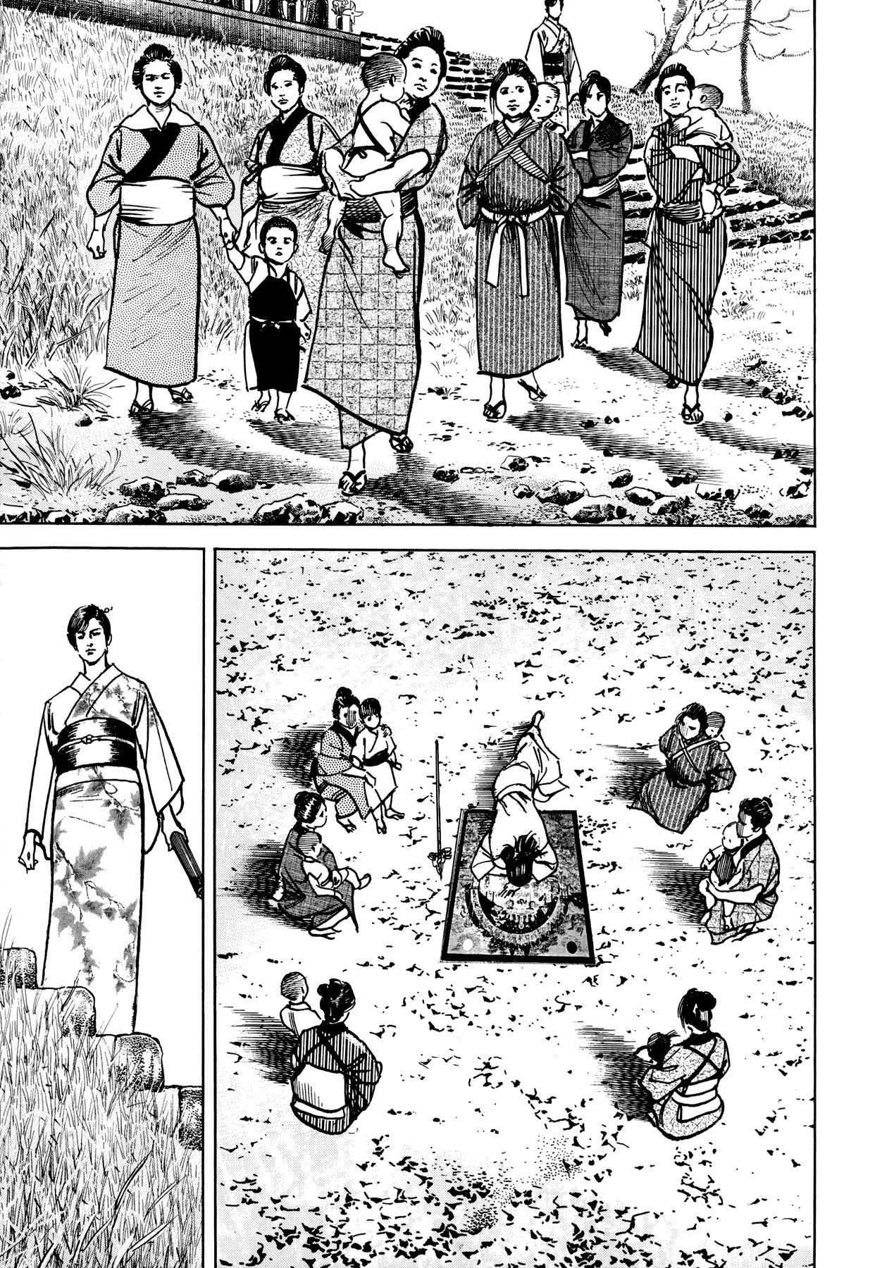 Shura Yukihime Gaiden Chapter 4 page 3 - Chapter 4: The Naked Blade Spins on a Pinwheel, the Children's Limbo is the Moon over Mui - Part 3