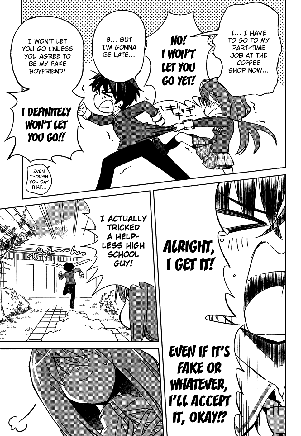 Shurabara! Chapter 1.2 page 17 - Chapter 1 v2 : Taking Up 3 Girlfriends...!?