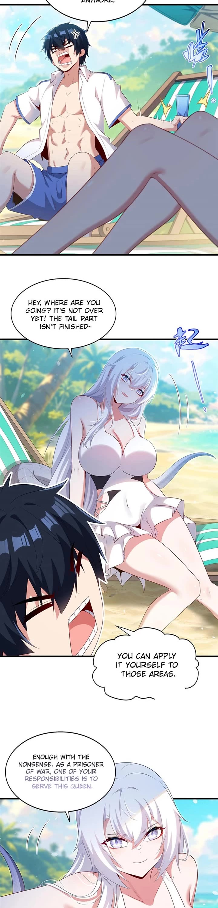 Shut Up, Evil Dragon! I Don't Want to Raise a Child With You Anymore Chapter 114 page 12 - Chapter 114: Apply Sunscreen to me