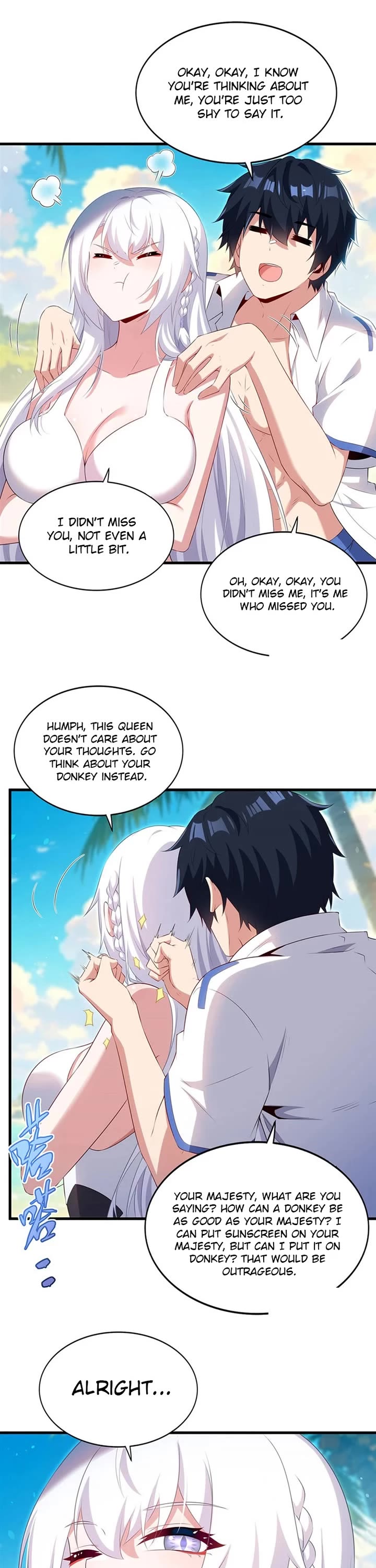 Shut Up, Evil Dragon! I Don't Want to Raise a Child With You Anymore Chapter 114 page 6 - Chapter 114: Apply Sunscreen to me