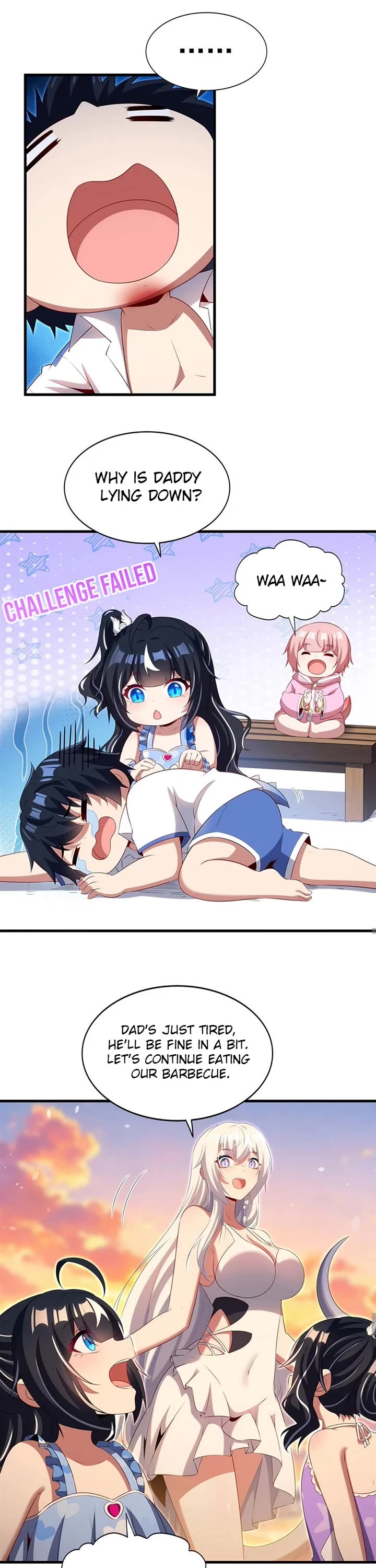 Shut Up, Evil Dragon! I Don't Want to Raise a Child With You Anymore Chapter 115 page 11 - Chapter 115: Dad got beaten again