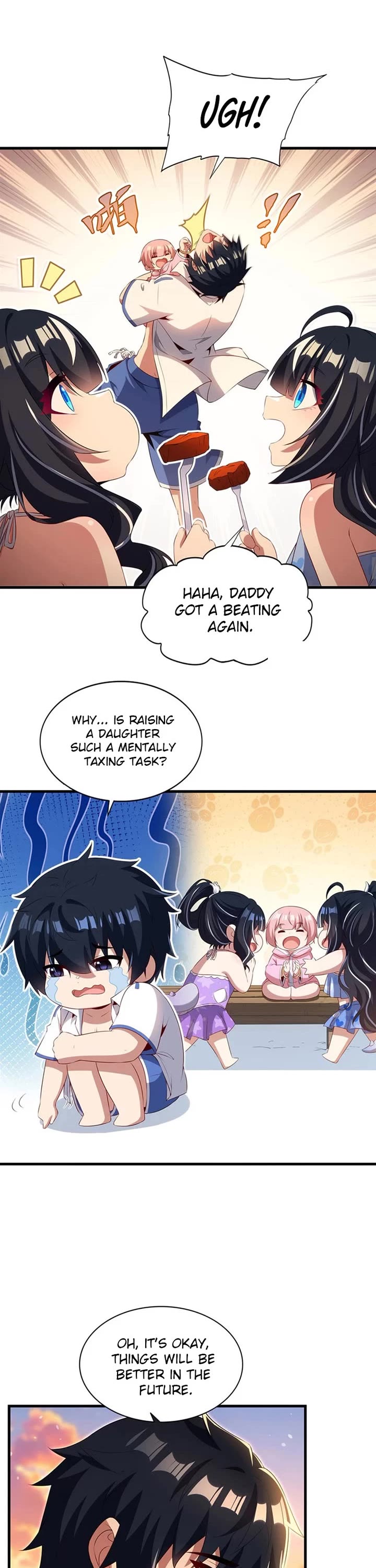 Shut Up, Evil Dragon! I Don't Want to Raise a Child With You Anymore Chapter 115 page 7 - Chapter 115: Dad got beaten again