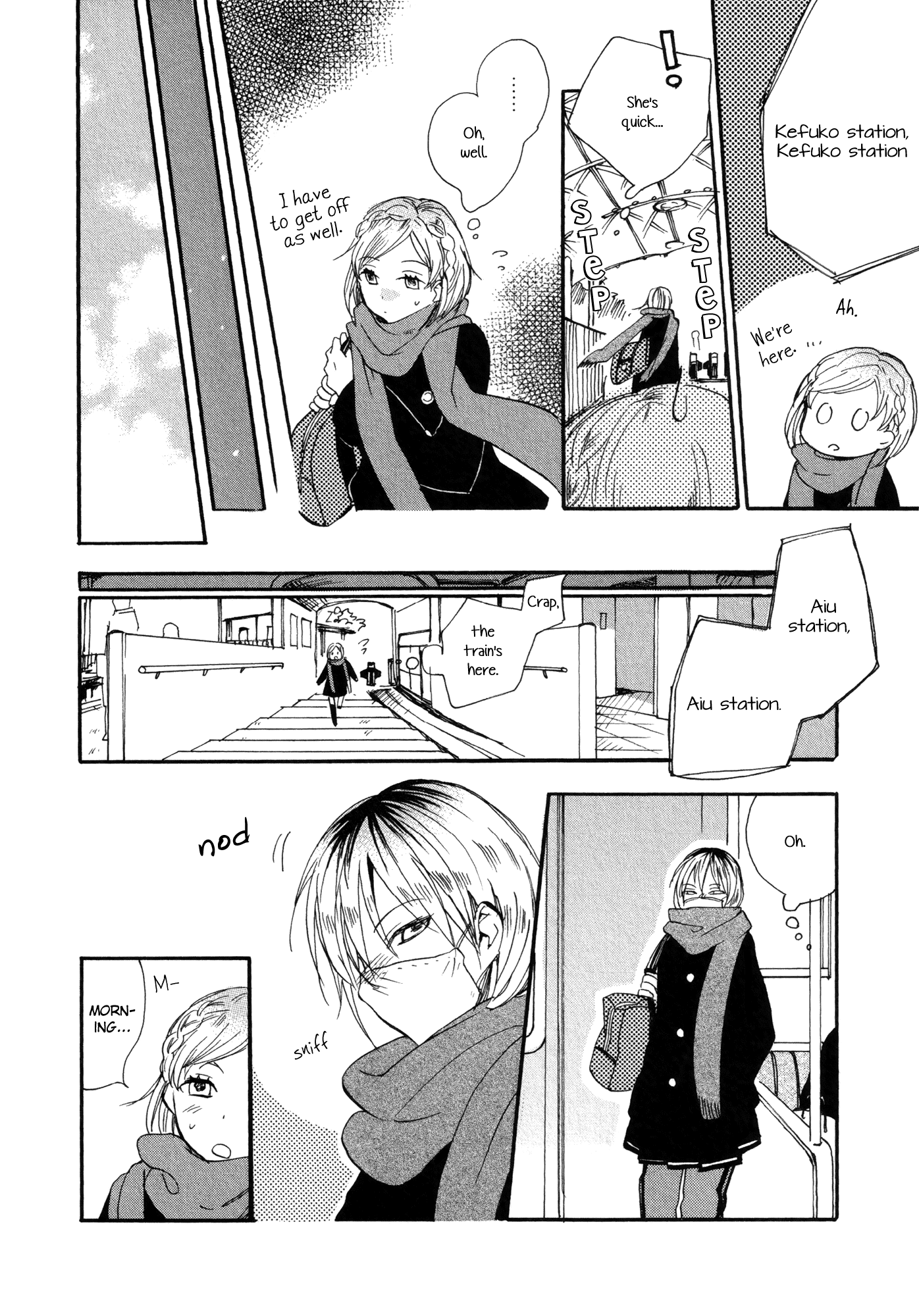 Shuuden ni wa Kaeshimasu Chapter 1.2 page 4 - Chapter 1 v2 : From Aiu Station on the Hiragana Line [Oneshot]