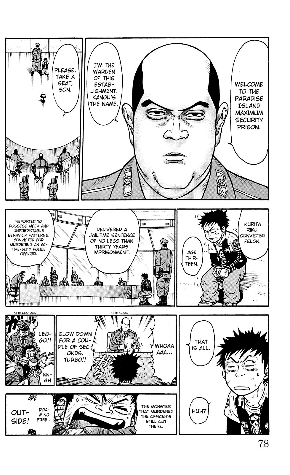 Shuujin Riku Chapter 2 page 14 - Chapter 2: Imprisonment