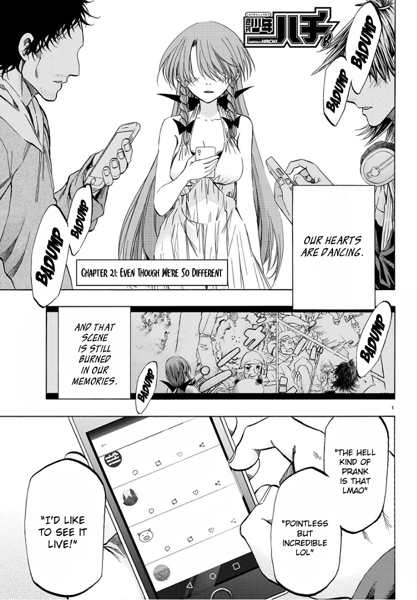 Shuukan Shounen Hachi Chapter 21 page 1 - Chapter 21: Even Though We're So Different