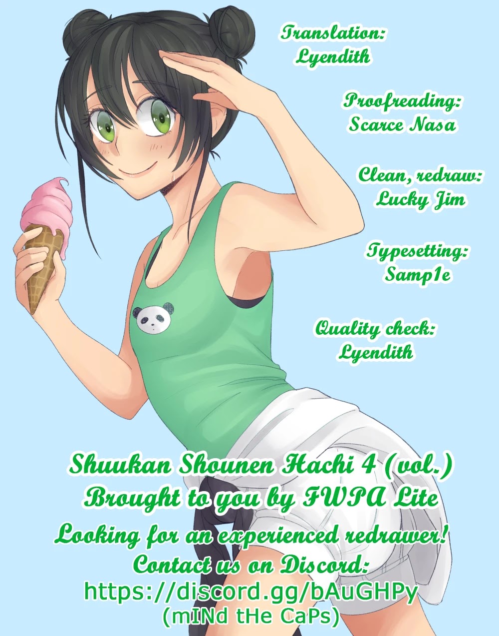 Shuukan Shounen Hachi Chapter 4 page 1 - Chapter 4: I Couldn't Stand it
