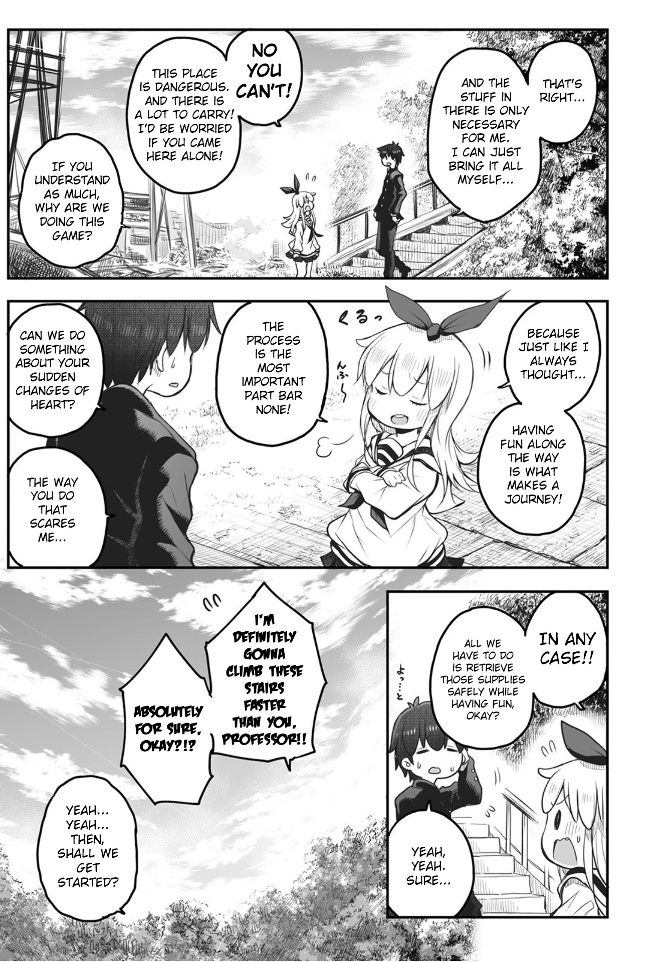 Shuumatsu no Kohinata-san Chapter 2 page 5 - Chapter 2: Stairs