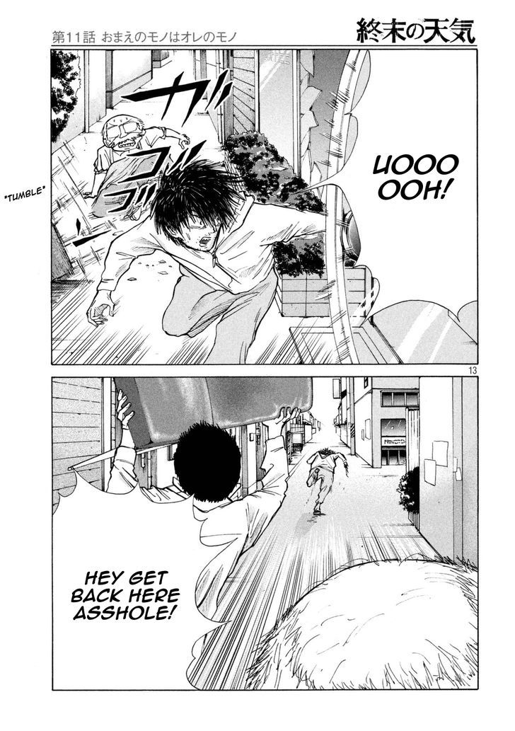Shuumatsu no Tenki Chapter 11 page 13 - Chapter 11 : What's Yours is Mine
