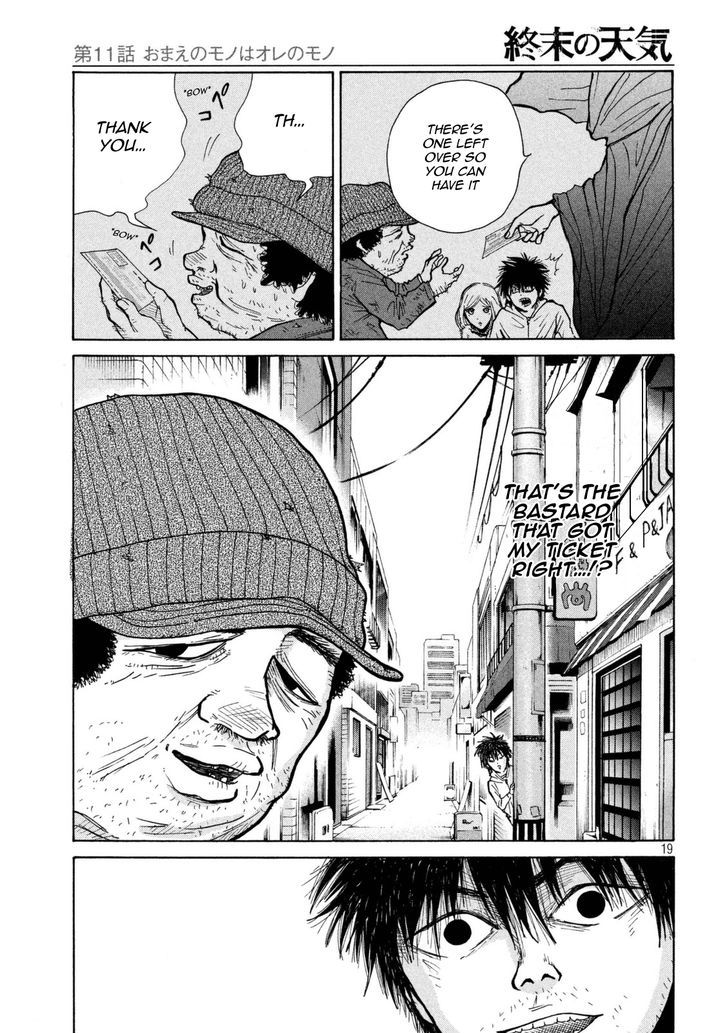 Shuumatsu no Tenki Chapter 11 page 19 - Chapter 11 : What's Yours is Mine