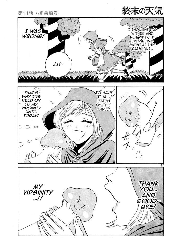Shuumatsu no Tenki Chapter 14 page 17 - Chapter 14 : Ark Passenger Ticket