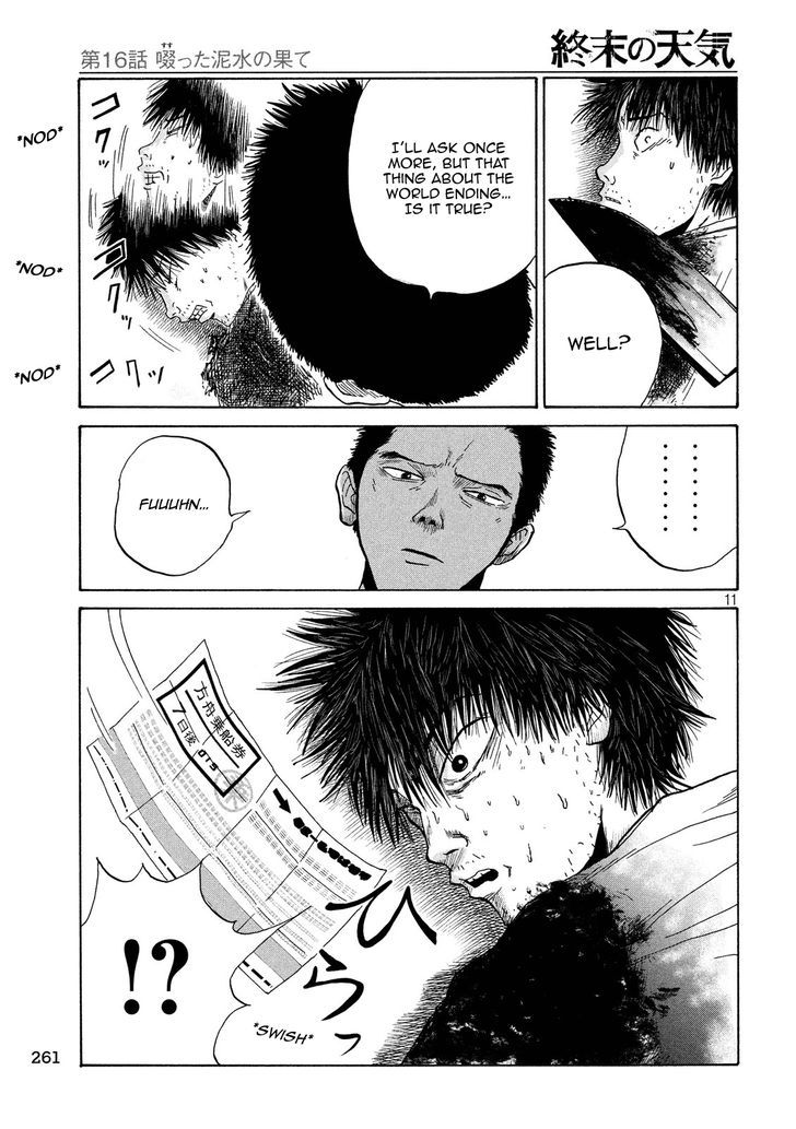 Shuumatsu no Tenki Chapter 16 page 11 - Chapter 16 : The Rewards of Slurping Up Piss