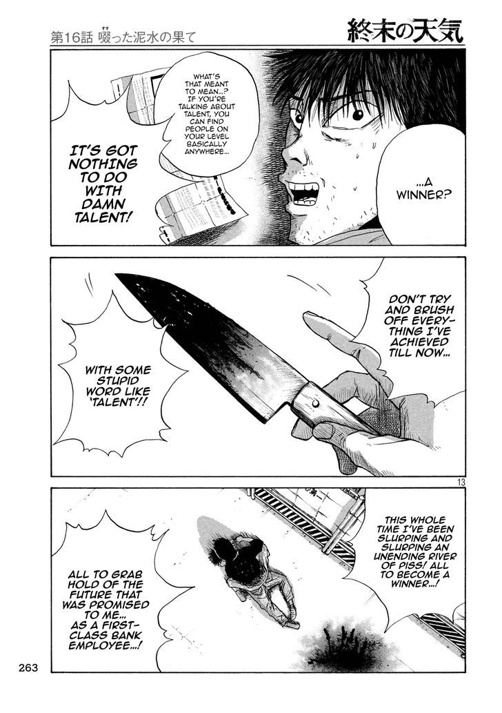 Shuumatsu no Tenki Chapter 16 page 13 - Chapter 16 : The Rewards of Slurping Up Piss