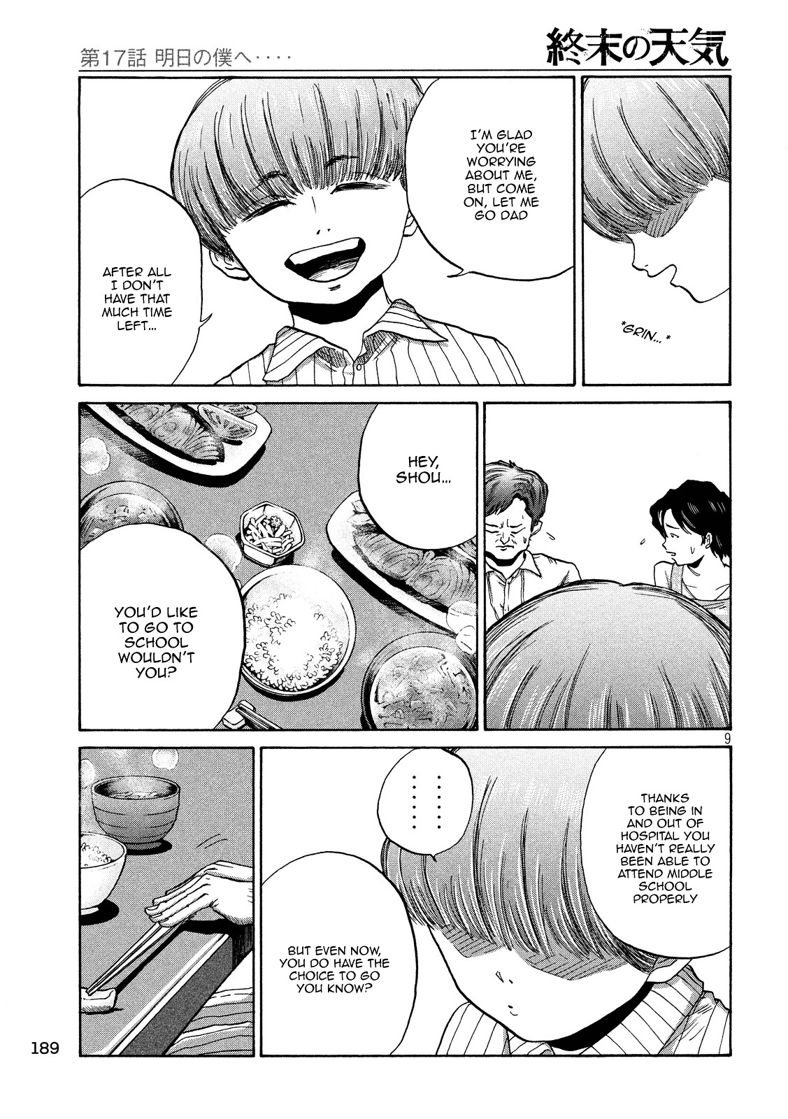 Shuumatsu no Tenki Chapter 17 page 9 - Chapter 17 : To the Me of Tomorrow...