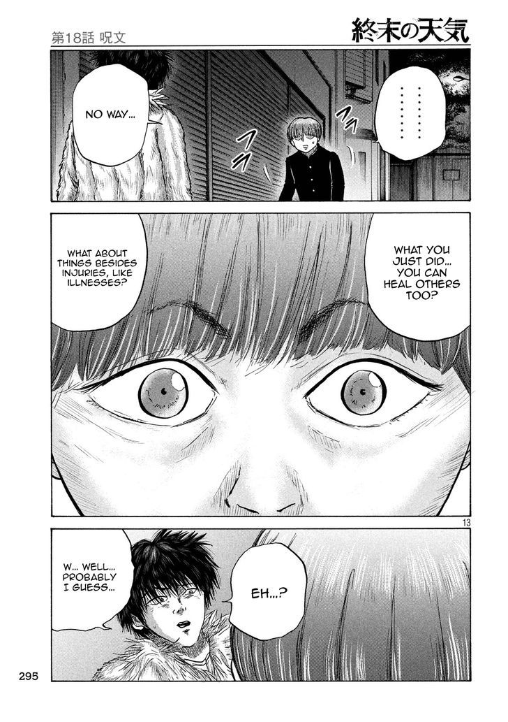 Shuumatsu no Tenki Chapter 18 page 13 - Chapter 18 : Chant