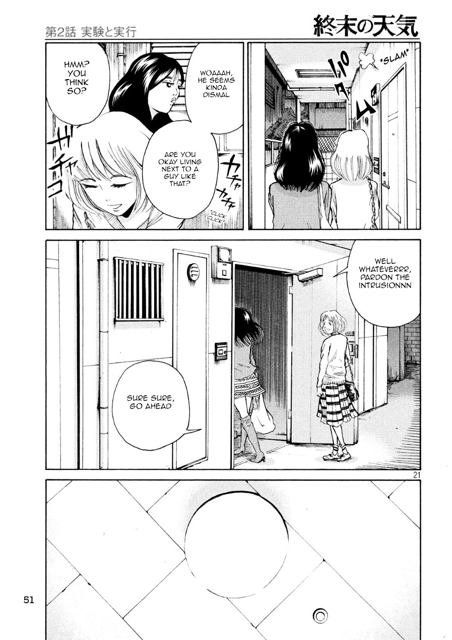 Shuumatsu no Tenki Chapter 2.2 page 21 - Chapter 2 v2 : Experimentation