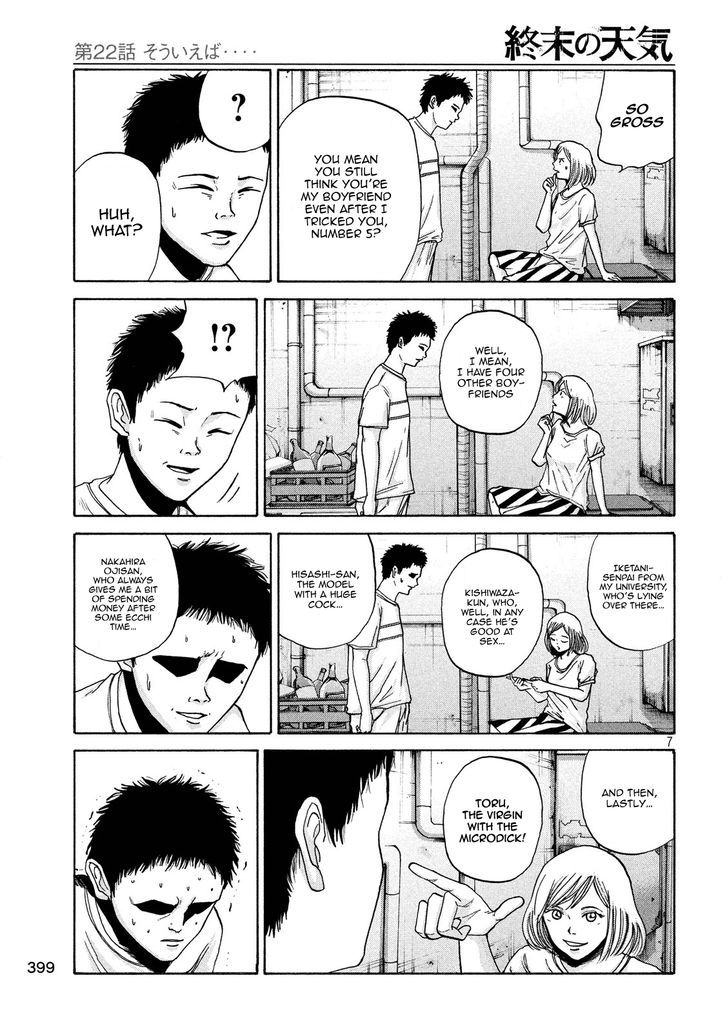 Shuumatsu no Tenki Chapter 22 page 7 - Chapter 22 : Now that he mentions itâ€¦