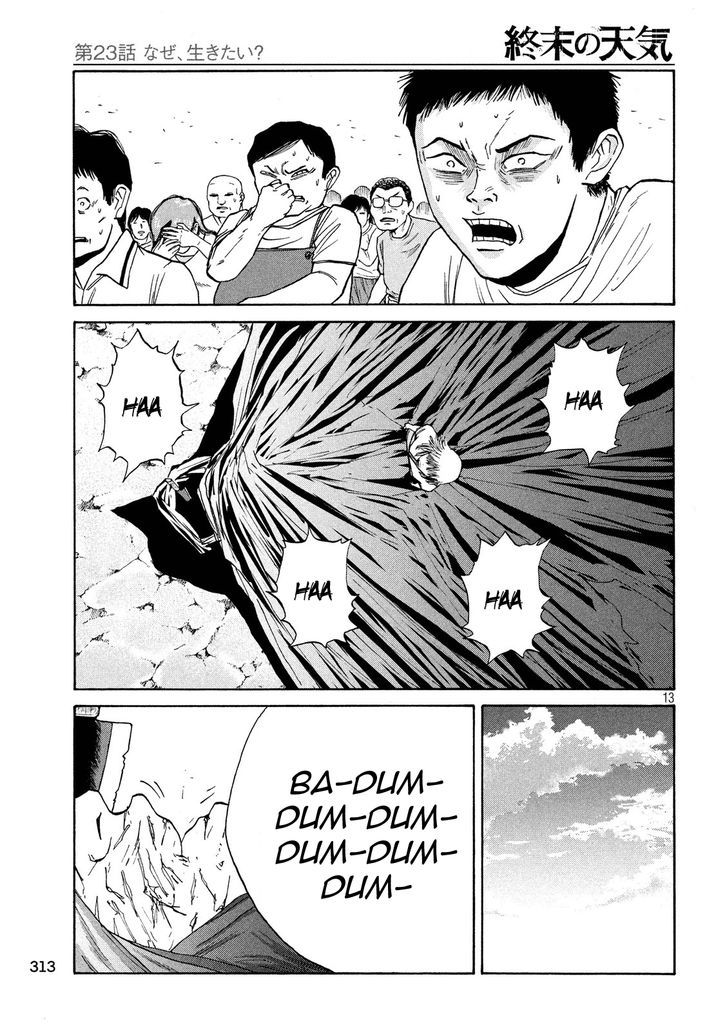 Shuumatsu no Tenki Chapter 23 page 13 - Chapter 23 : Why Do You Want to Live?