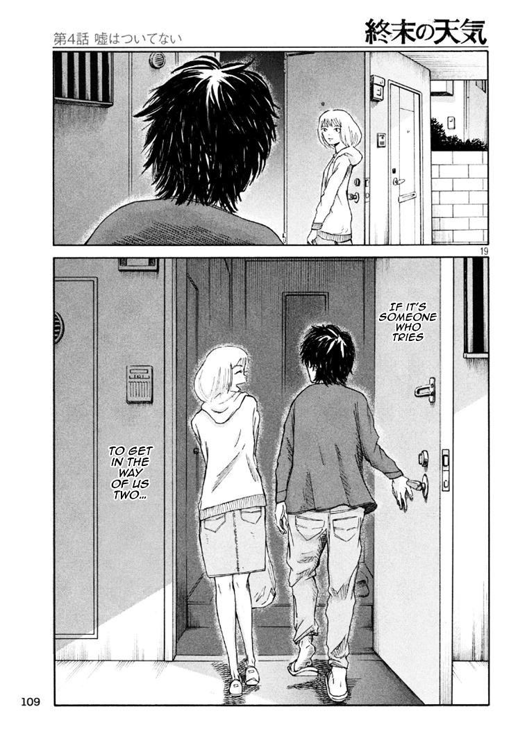 Shuumatsu no Tenki Chapter 4.2 page 19 - Chapter 4 v2 : I didn't lie