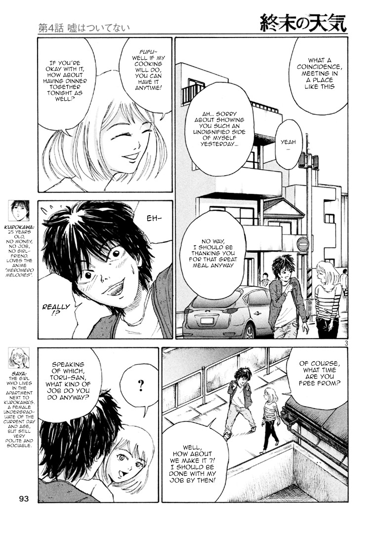 Shuumatsu no Tenki Chapter 4.2 page 3 - Chapter 4 v2 : I didn't lie