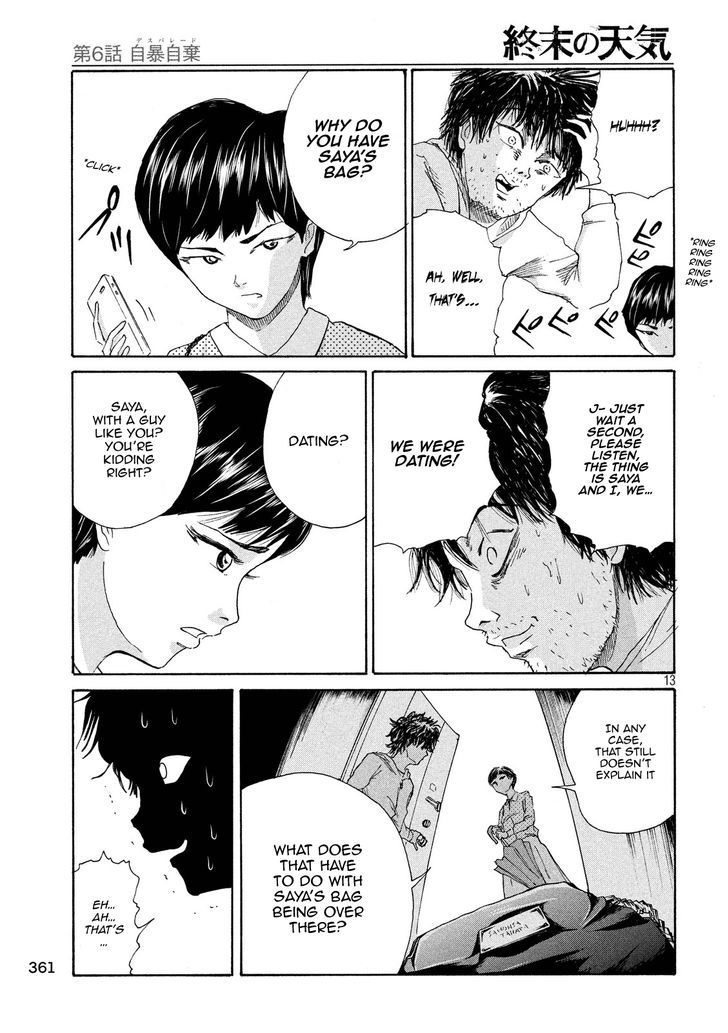 Shuumatsu no Tenki Chapter 6 page 13 - Chapter 6 : Desperation