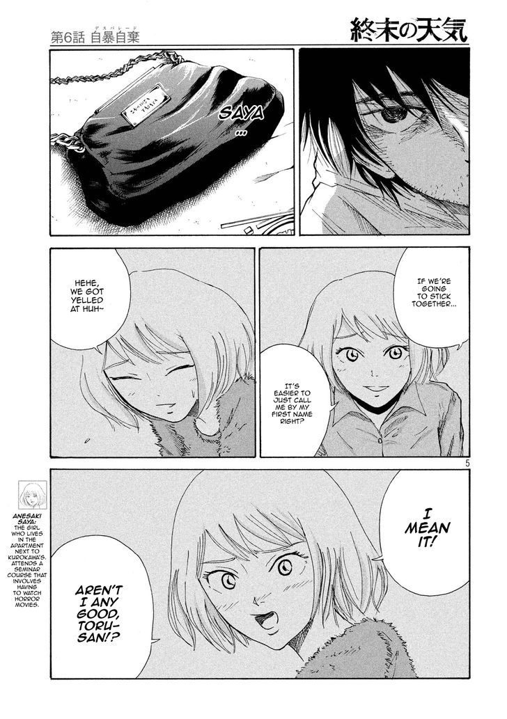 Shuumatsu no Tenki Chapter 6 page 5 - Chapter 6 : Desperation