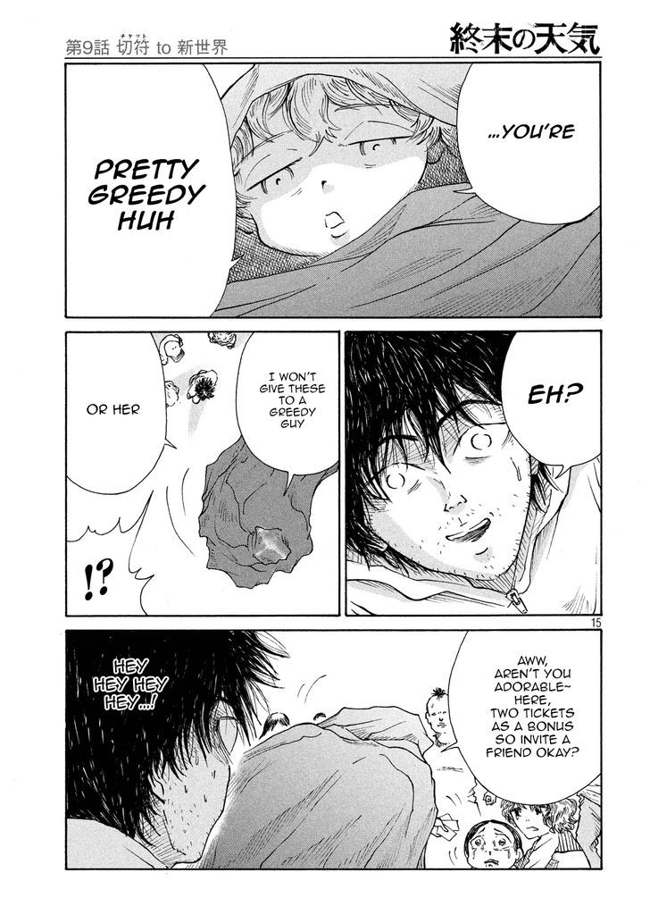 Shuumatsu no Tenki Chapter 9 page 15 - Chapter 9 : Ticket to the New World