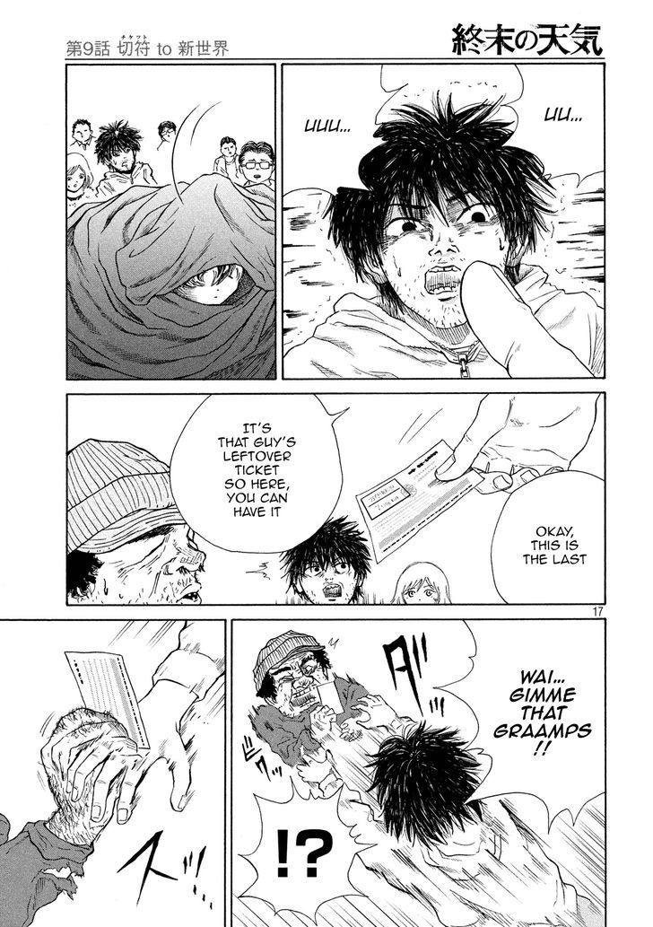 Shuumatsu no Tenki Chapter 9 page 17 - Chapter 9 : Ticket to the New World