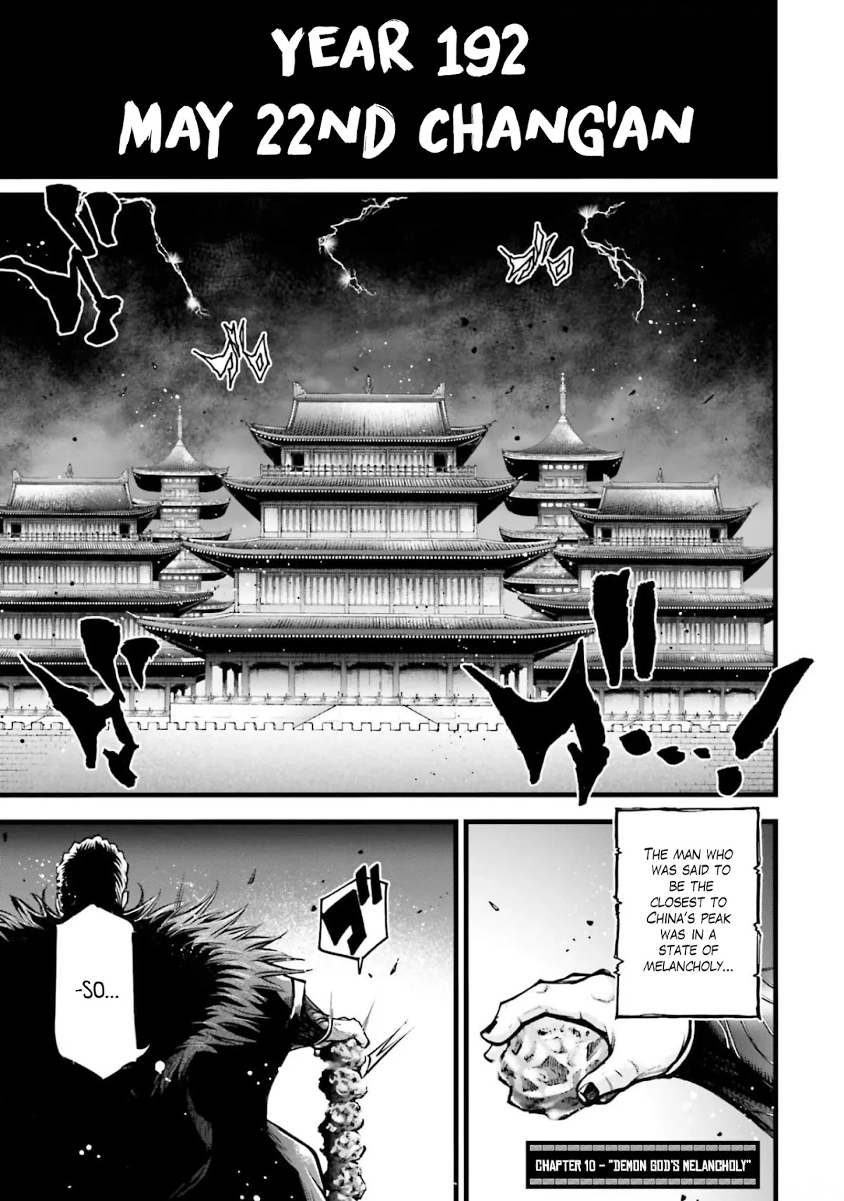Shuumatsu no Valkyrie: The Legend of Lu Bu Fengxian Chapter 10 page 2 - Chapter 10: Demon God's Melancholy
