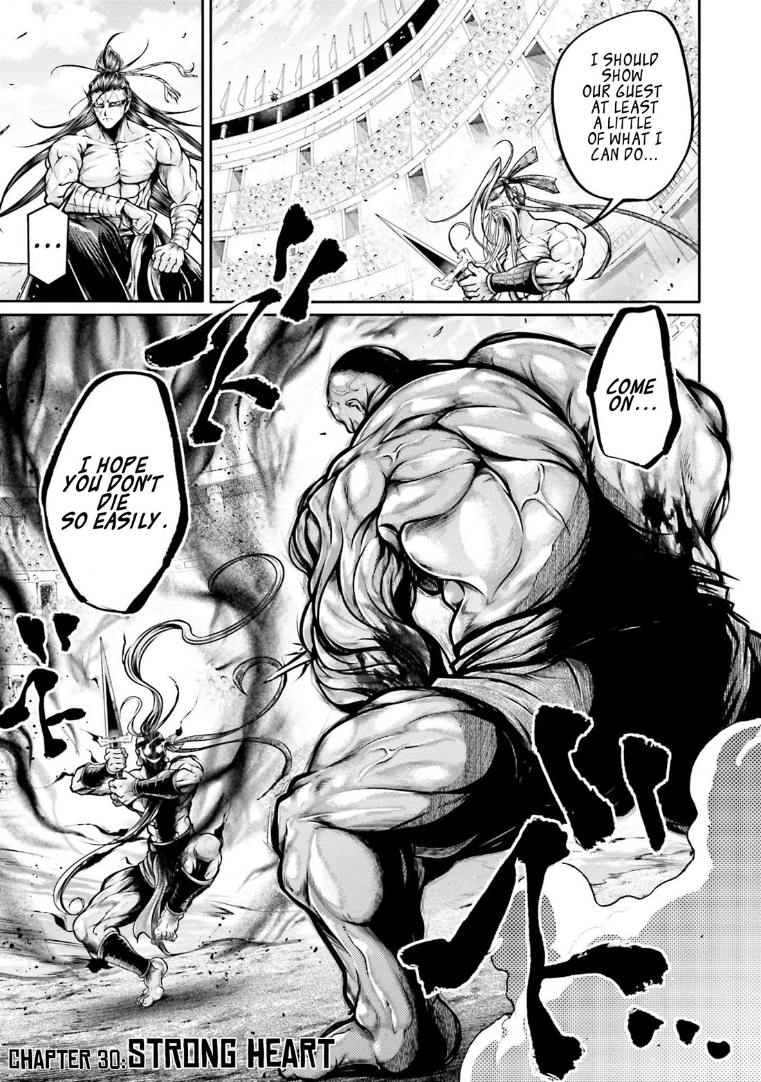 Shuumatsu no Valkyrie: The Legend of Lu Bu Fengxian Chapter 30 page 1 - Chapter 30: Strong Heart
