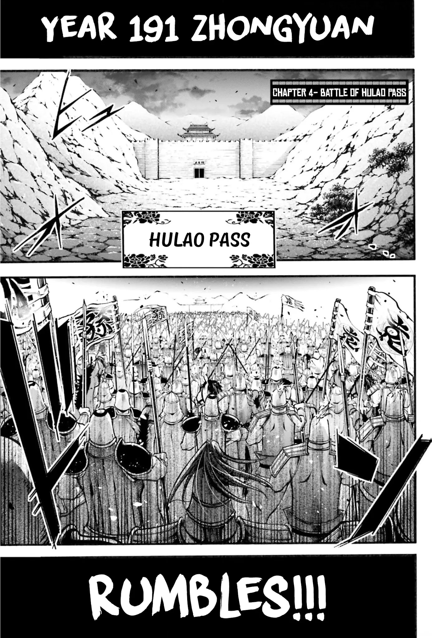 Shuumatsu no Valkyrie: The Legend of Lu Bu Fengxian Chapter 4 page 2 - Chapter 4: Battle of Hulao Pass