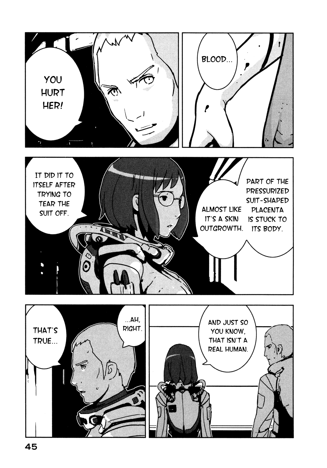 Sidonia no Kishi Chapter 11 page 45 - Chapter 11: Hoshijiro Shizuka's Homeward Voyage