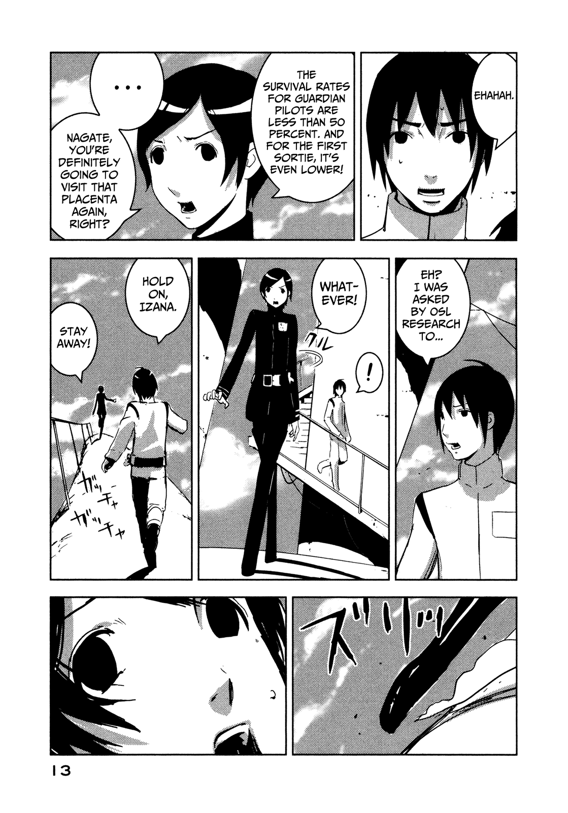Sidonia no Kishi Chapter 16 page 13 - Chapter 16: Shinatose Izana's First Sortie