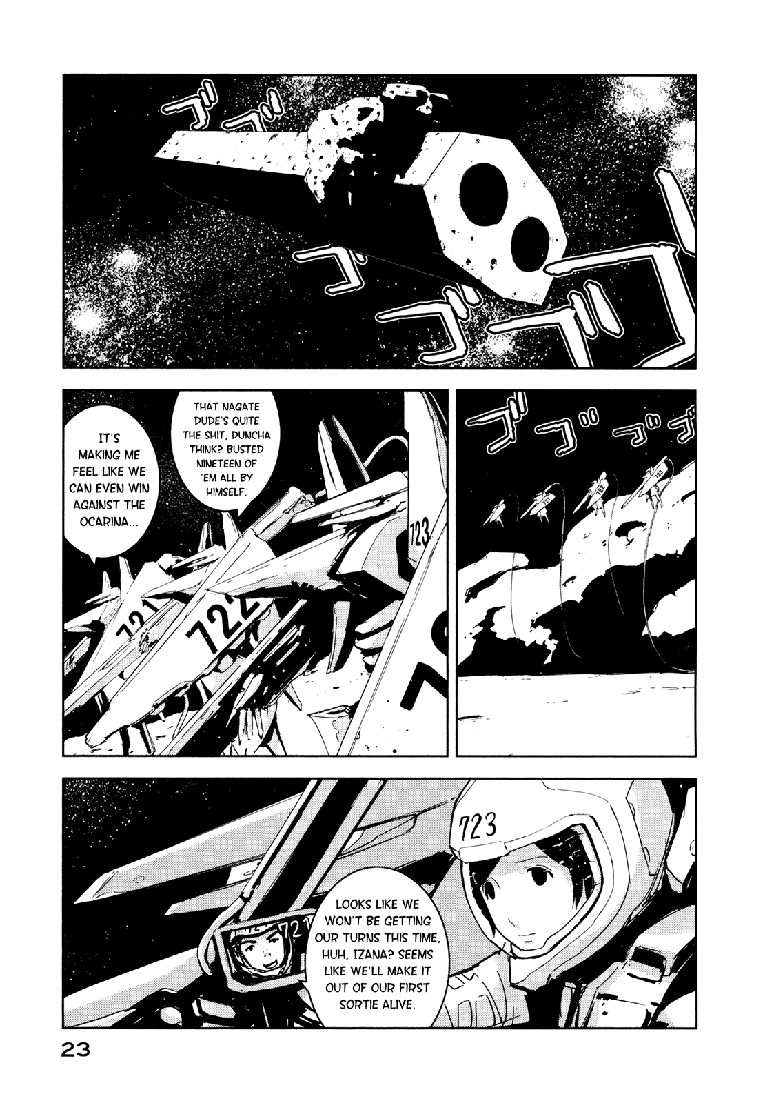 Sidonia no Kishi Chapter 16 page 23 - Chapter 16: Shinatose Izana's First Sortie