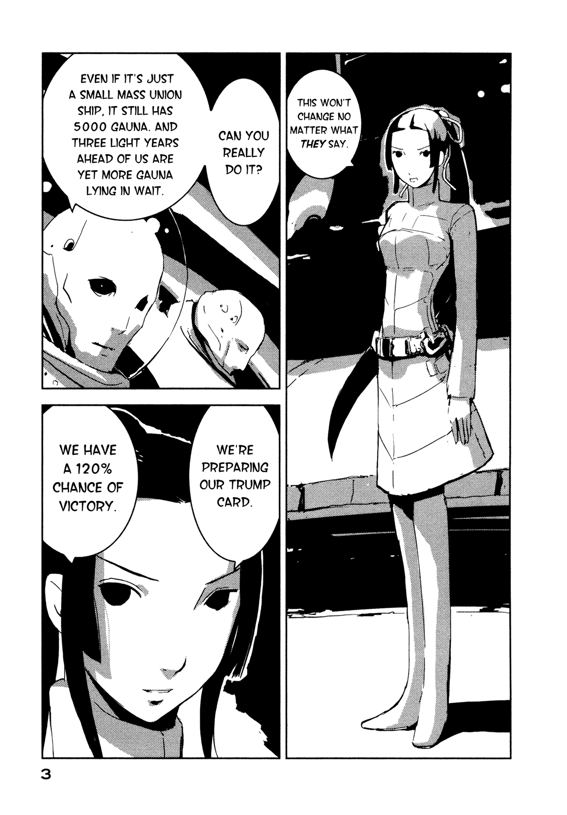 Sidonia no Kishi Chapter 16 page 4 - Chapter 16: Shinatose Izana's First Sortie