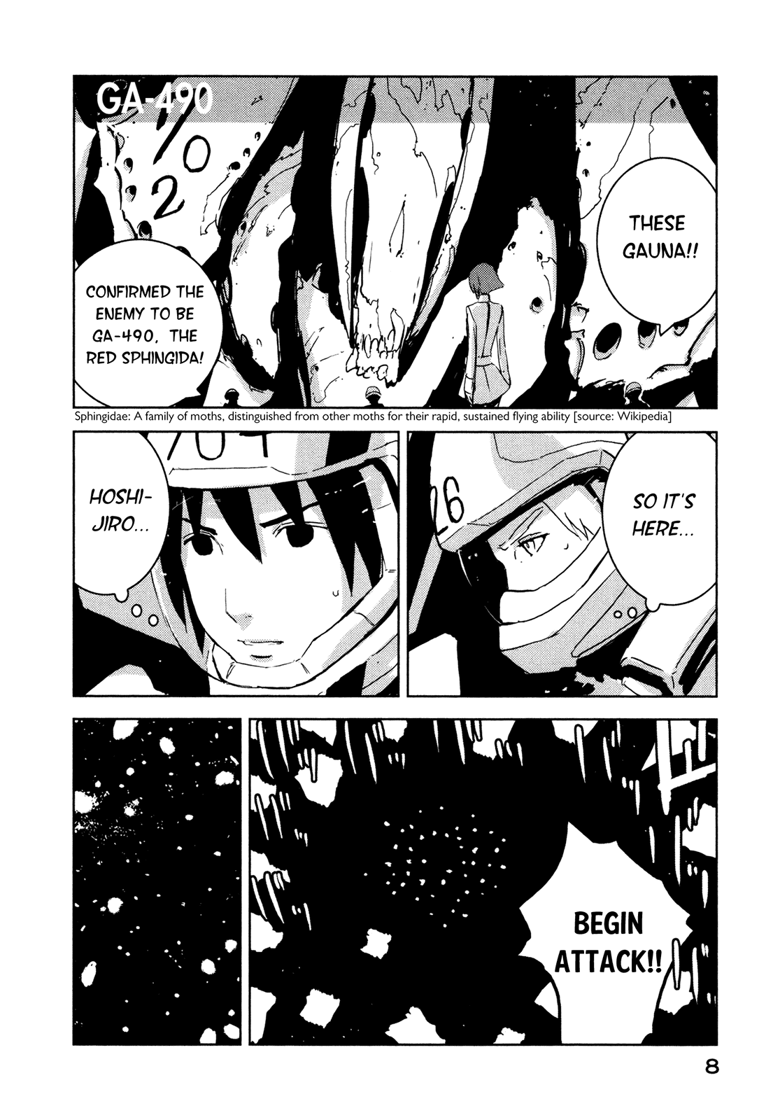 Sidonia no Kishi Chapter 16 page 8 - Chapter 16: Shinatose Izana's First Sortie
