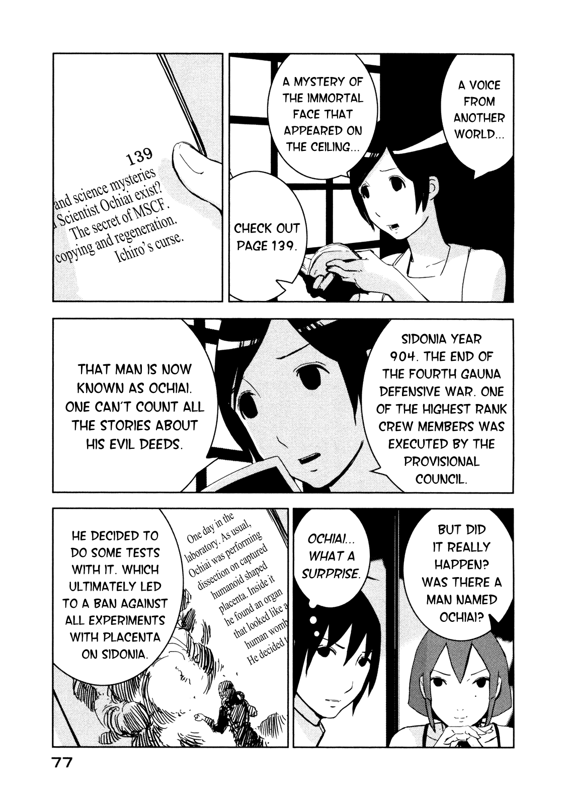 Sidonia no Kishi Chapter 18 page 11 - Chapter 18: Scientist Ochiai's Daughter