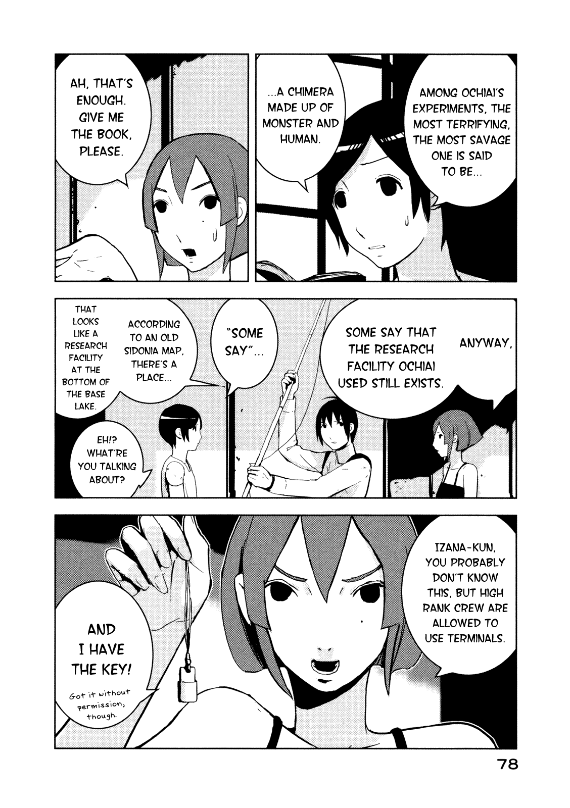 Sidonia no Kishi Chapter 18 page 12 - Chapter 18: Scientist Ochiai's Daughter