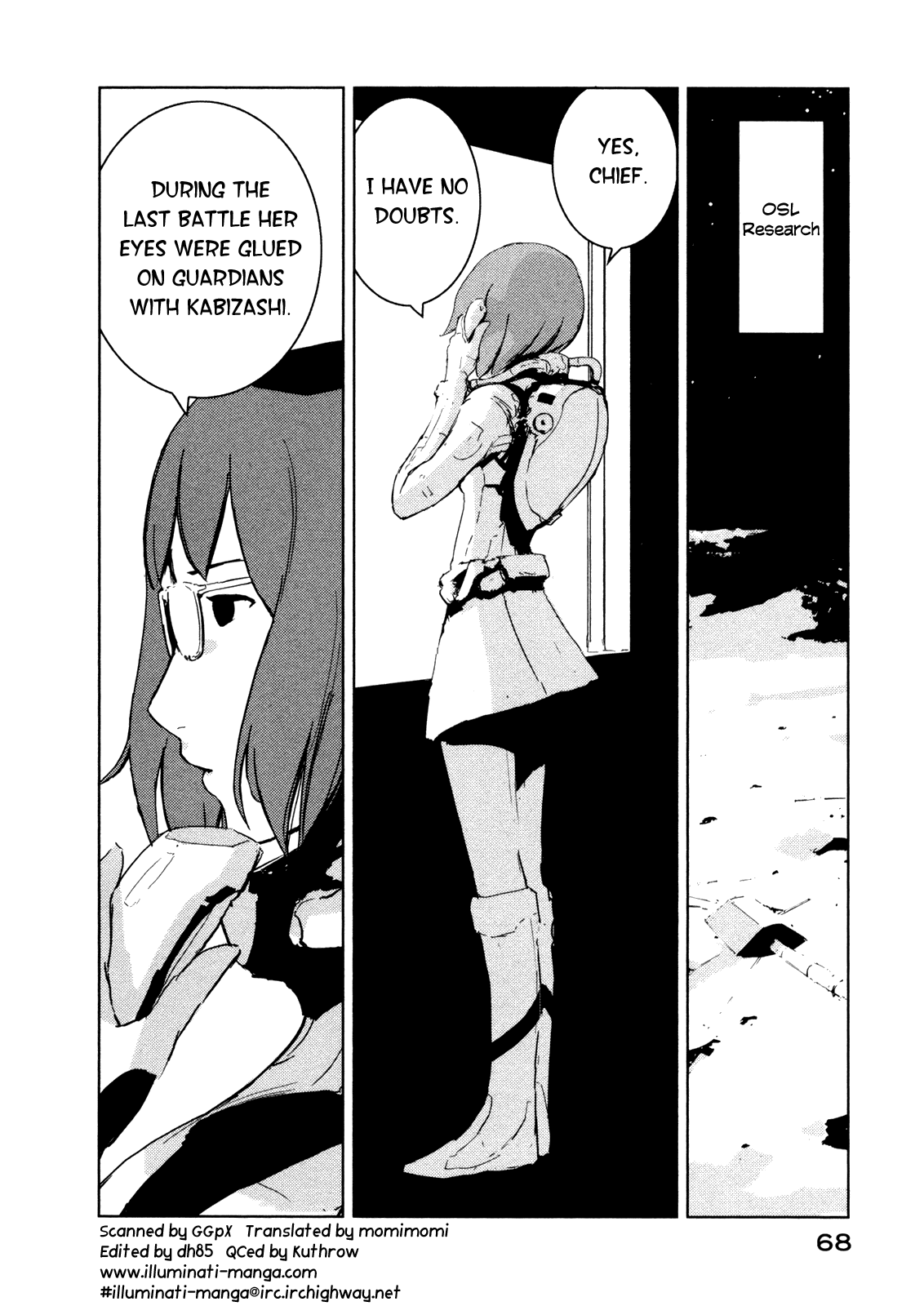 Sidonia no Kishi Chapter 18 page 2 - Chapter 18: Scientist Ochiai's Daughter
