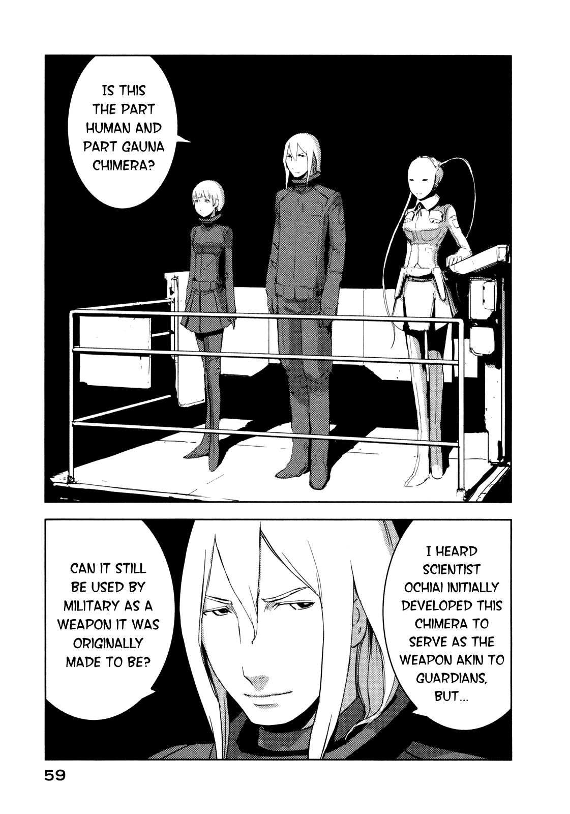 Sidonia no Kishi Chapter 22 page 25 - Chapter 22: Scientist Ochiai's Conspiracy