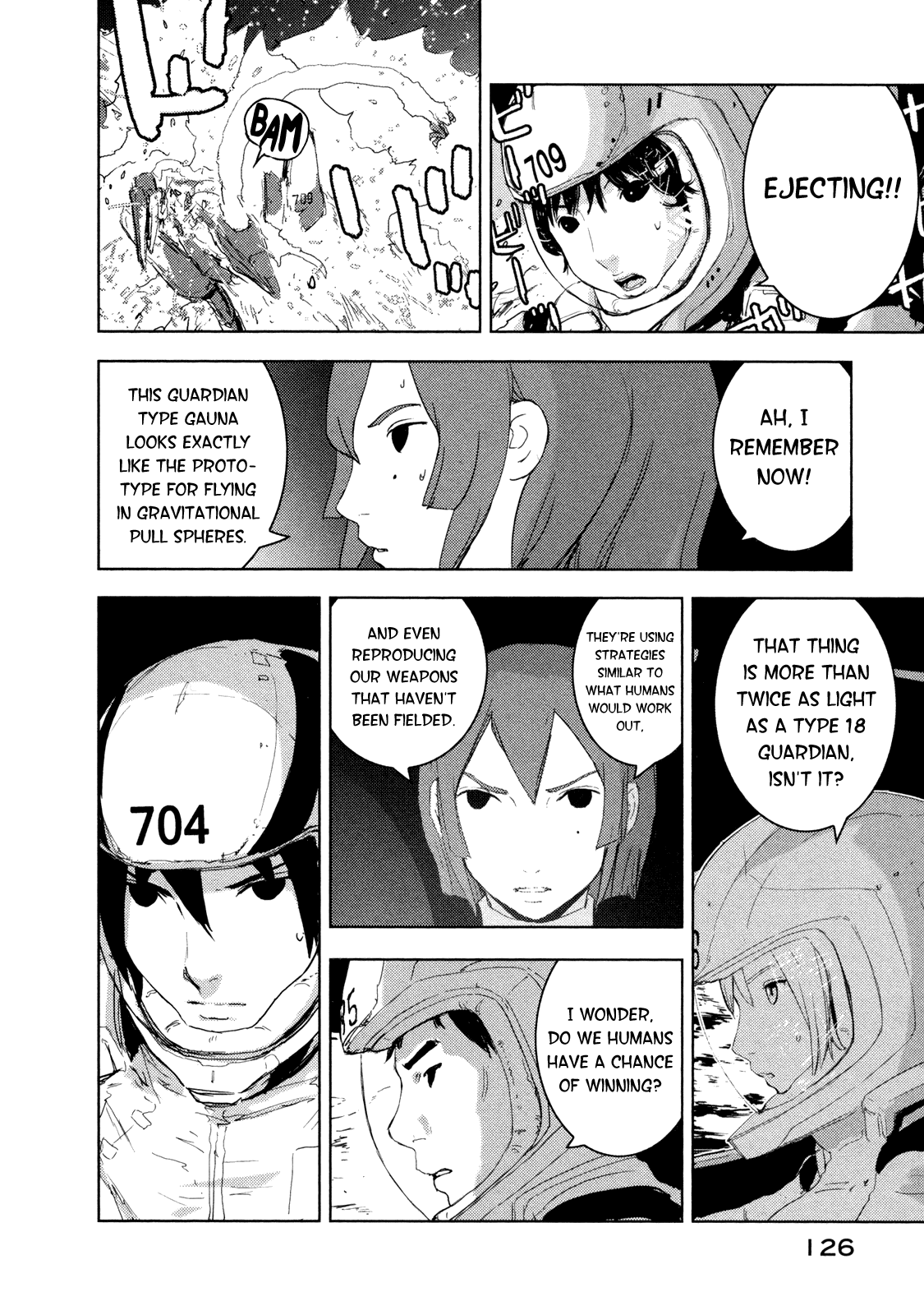 Sidonia no Kishi Chapter 24 page 19 - Chapter 24: 723's Embrace