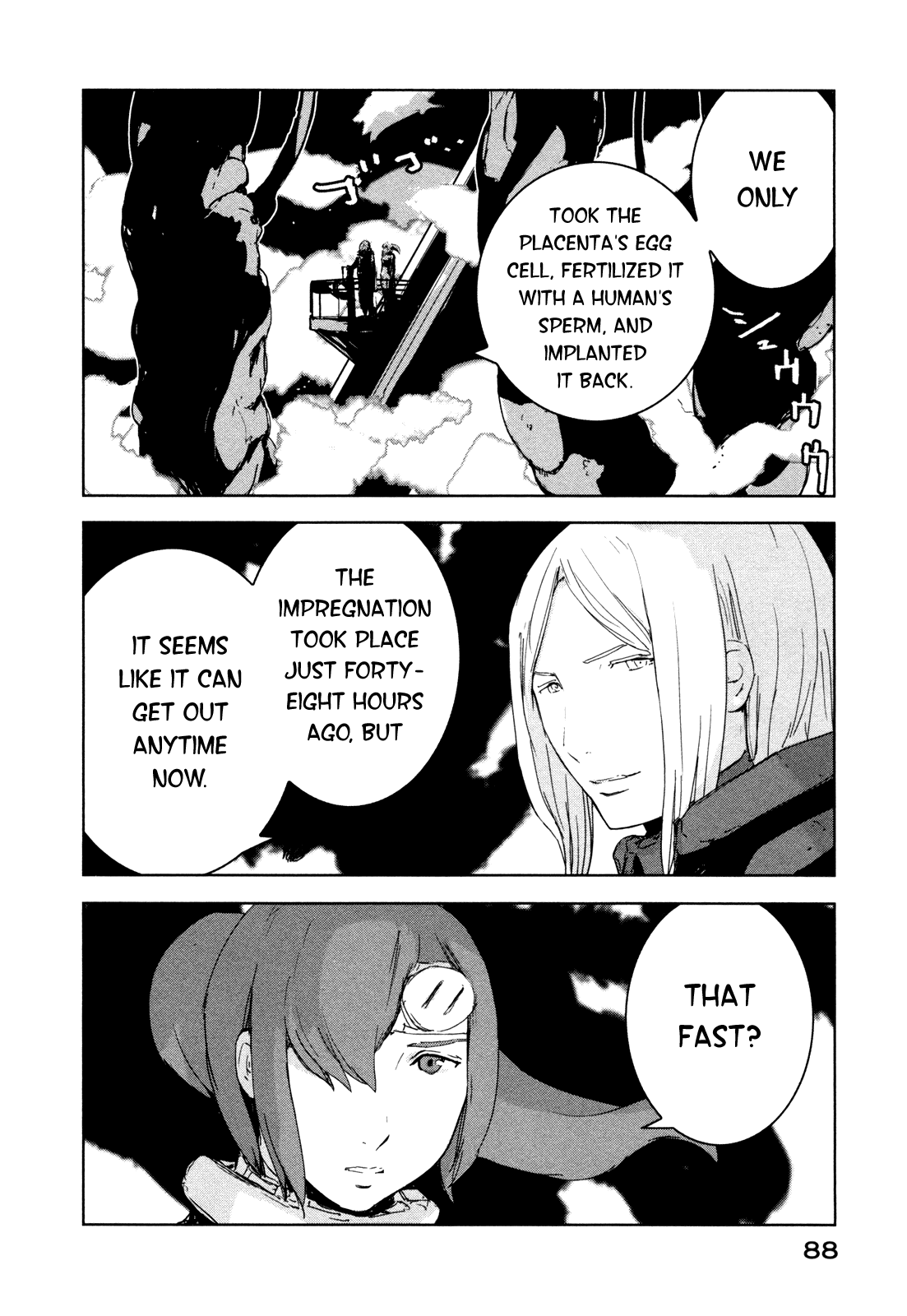 Sidonia no Kishi Chapter 28 page 19 - Chapter 28: Placenta Hoshijiro's Impregnation