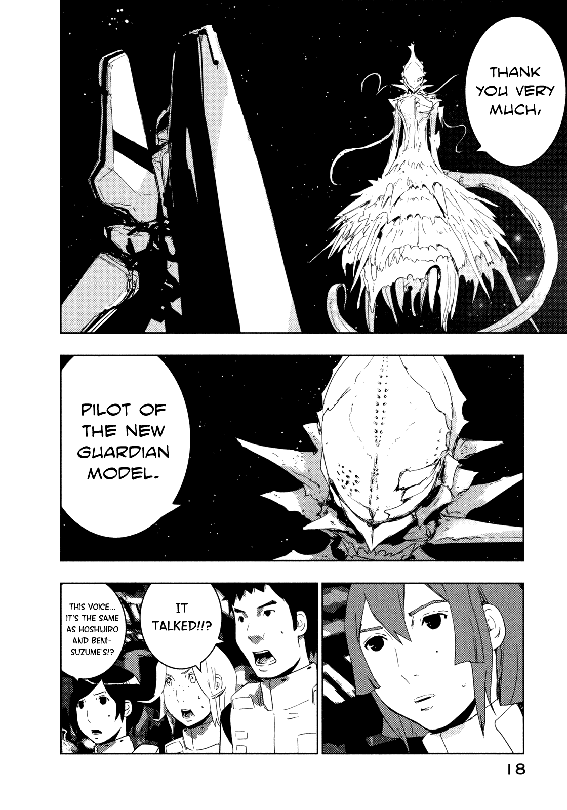 Sidonia no Kishi Chapter 31 page 18 - Chapter 31: Hoshijiro Shizuka's Daughter