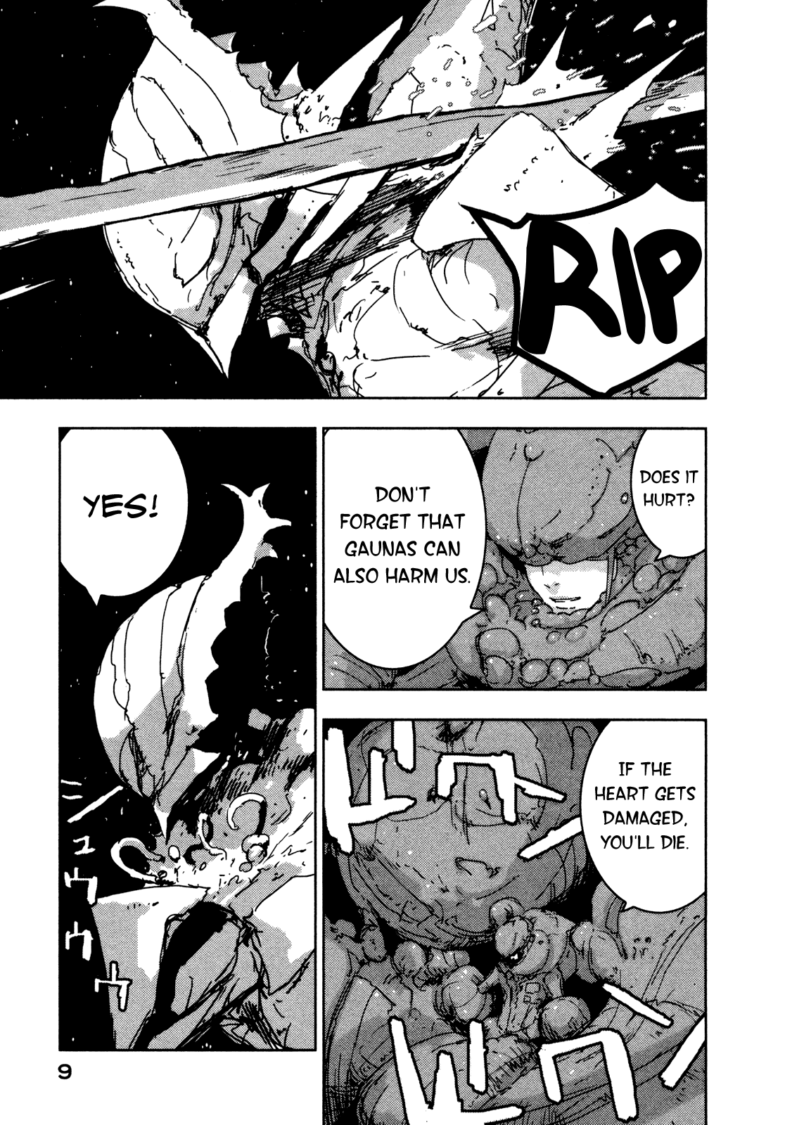 Sidonia no Kishi Chapter 31 page 9 - Chapter 31: Hoshijiro Shizuka's Daughter
