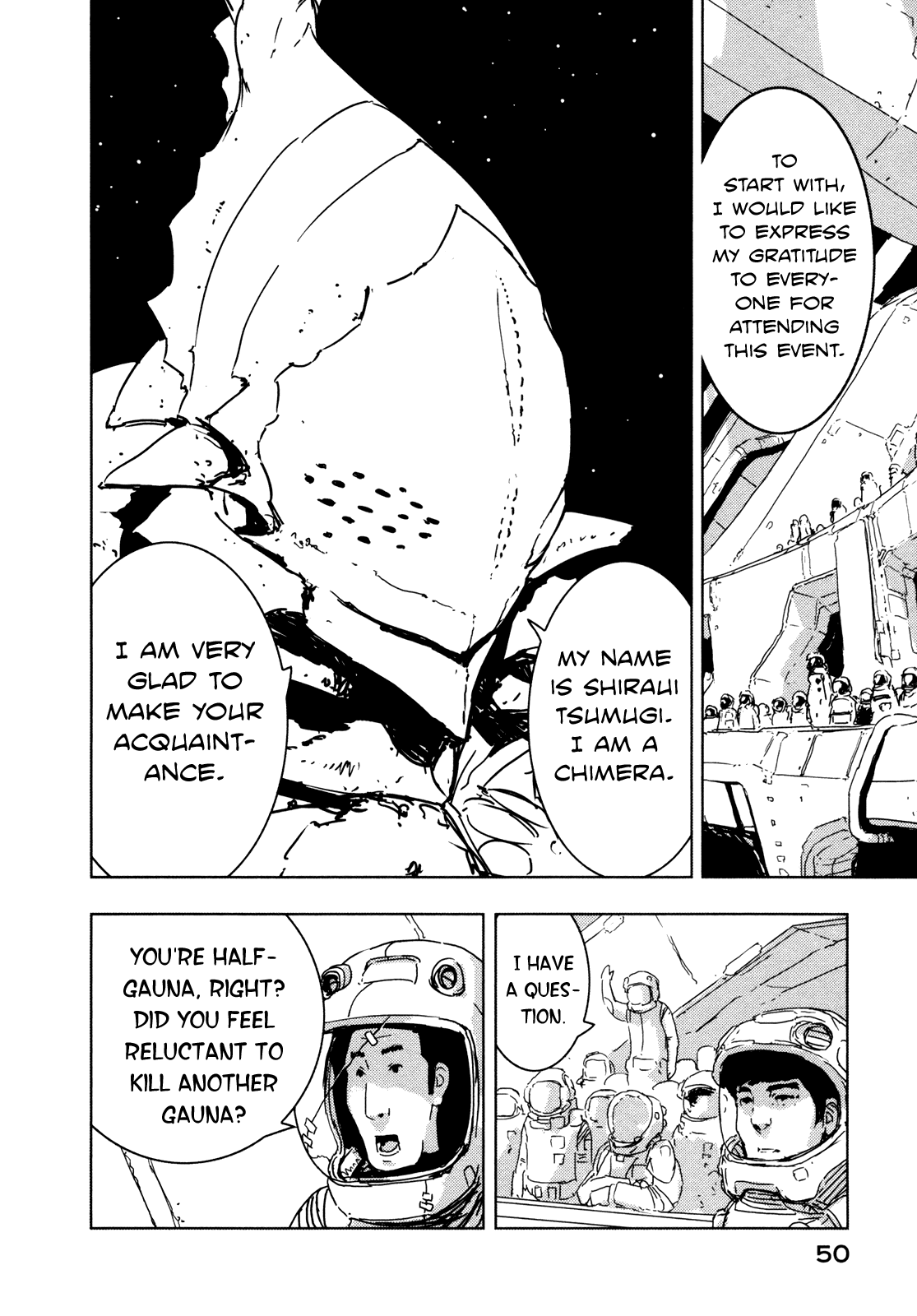 Sidonia no Kishi Chapter 32 page 15 - Chapter 32: Shiraui Tsumugi's Debut
