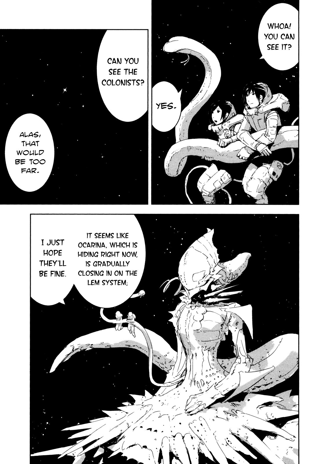 Sidonia no Kishi Chapter 33 page 3 - Chapter 33: Shiraui Tsumugi's Ability