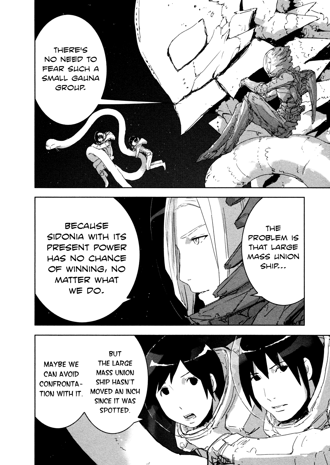Sidonia no Kishi Chapter 33 page 4 - Chapter 33: Shiraui Tsumugi's Ability
